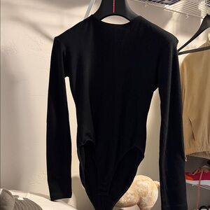 Ralph Lauren Purple Label Black Long Sleeve Top
